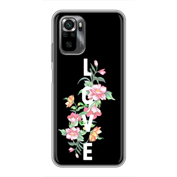 Чехол с принтом «Цветы LOVE» для Xiaomi POCO M5s Чехол с принтом «Цветы LOVE» для Xiaomi POCO M5s