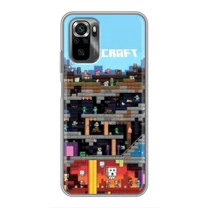 Чохол Майнкрафт на Xiaomi POCO M5s (AlphaPrint) Minecraft (фон Minecraft)