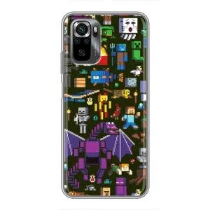 Чохол Майнкрафт на Xiaomi POCO M5s (AlphaPrint) Minecraft (Колаж Майнкрафт)