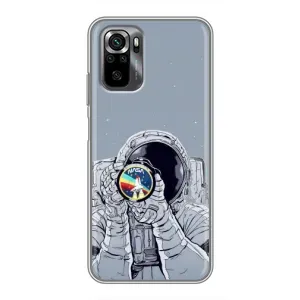 Чехол NASA для Xiaomi POCO M5s (AlphaPrint) (Космонавт фото)