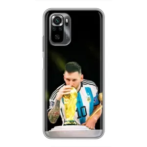 Чехлы для Xiaomi POCO M5s (Leo чемпион) (AlphaPrint) (Кубок Месси)