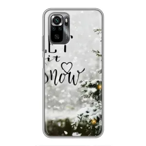 Новорічні, Святкові Чохли для Xiaomi POCO M5s - 2024 год (Let it snow)
