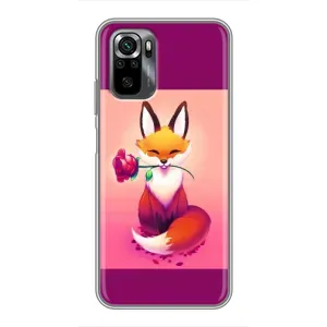 Чехол с принтом «Лисичка с розочкой» для Xiaomi POCO M5s