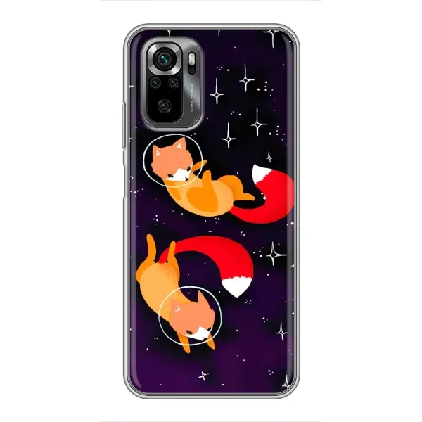 Чехол с принтом «Лисички космонавты» для Xiaomi POCO M5s