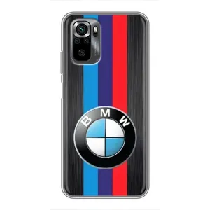 Чехол для Поко М5с - с принтом БМВ (AlphaPrint) (Лого BMW)