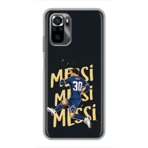Чехлы для Xiaomi POCO M5s (Leo чемпион) (AlphaPrint) (Messi ПСЖ)
