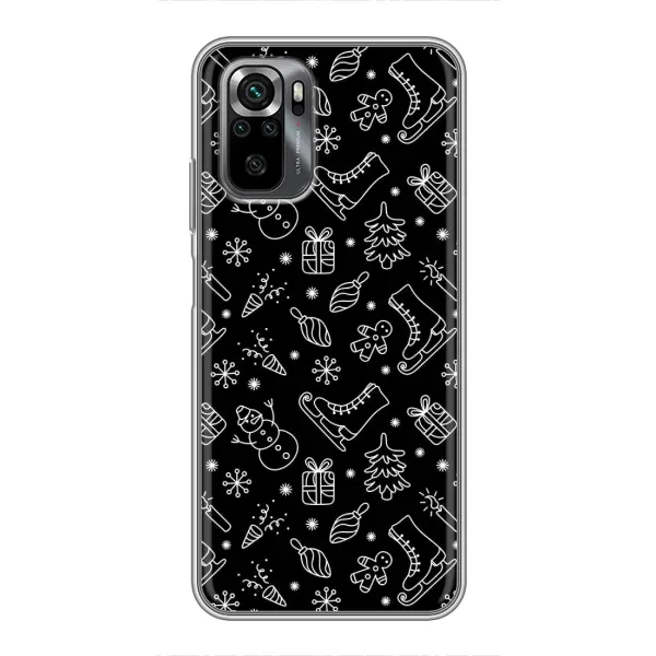 Чехол с принтом «Новогодний фон» для Xiaomi POCO M5s