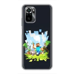 Чохол Майнкрафт на Xiaomi POCO M5s (AlphaPrint) Minecraft (персонажі Minecraft)