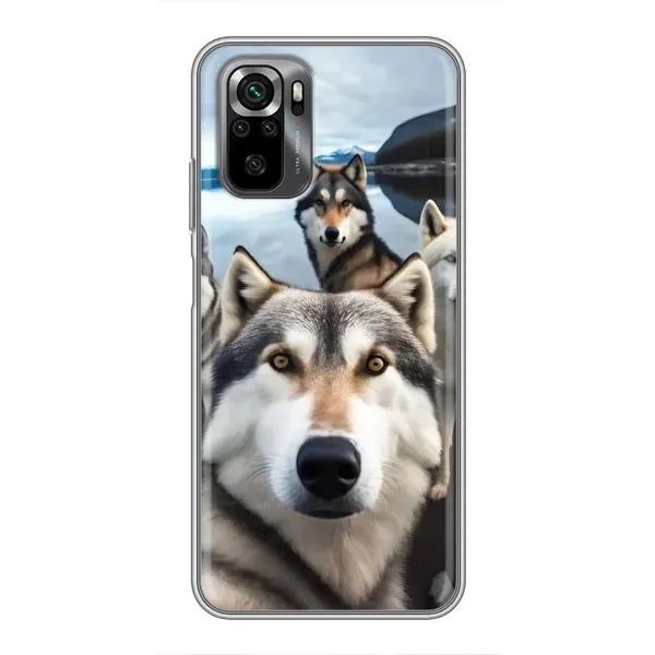 Чехол с принтом «Селфи ХАски» для Xiaomi POCO M5s