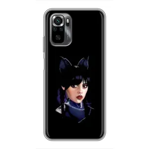 Чехлы Венсдей на Xiaomi POCO M5s Уэнсдей (AlphaPrint) (серьезная Уэнздей)