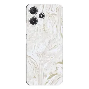 Мраморный чехол на Xiaomi POCO M6 Pro (5G) (VPrint) (Белый мрамор)