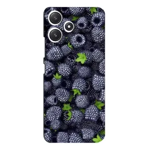 Чехлы с Фруктами для Xiaomi POCO M6 Pro (5G) (VPrint) (Ежевика)
