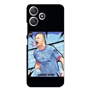 Чехлы с футболистом Ерлинг Холанд для Xiaomi POCO M6 Pro (5G) (AlphaPrint) (гол Эрлинг Холланд)