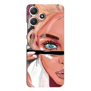 Чехол с печатью для Xiaomi POCO M6 Pro (5G) - (Мода) (AlphaPrint) (Макияж)
