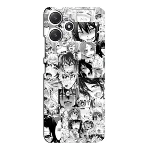 Анимешный чехол для Xiaomi POCO M6 Pro (5G) (Ahegao manga)