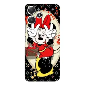 Чехол Disney Mouse Xiaomi POCO M6 Pro (5G) (PREMIUMPrint) (Минни peace)