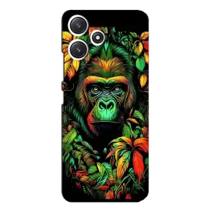 Чехол с Обезьянами Xiaomi POCO M6 Pro (5G) - (AlphaPrint) (Обезьяна в тропиках)