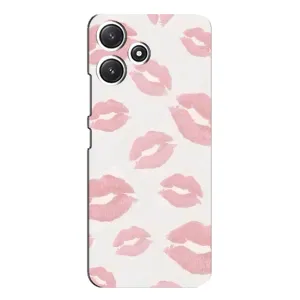 Чехол с розовым рисунком для Xiaomi POCO M6 Pro (5G) (Розовые губы)