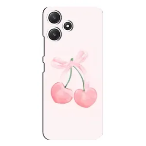 Чехол с розовым рисунком для Xiaomi POCO M6 Pro (5G) (Розовые вишни)