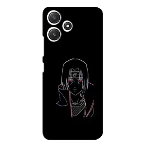 Чехлы на тему: Итачи Учиха для Xiaomi POCO M6 Pro (5G) (AlphaPrint) (силуэт Итачи)