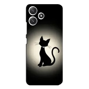 Чехол с принтом для Xiaomi POCO M6 Pro (5G) (AlphaPrint) Модные коты (Силуэт котика)