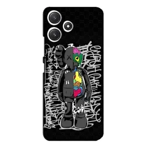 Чехлы для Xiaomi POCO M6 Pro (5G) - Bearbrick Louis Vuitton (PREMIUMPrint) (Стиль Bearbrick)