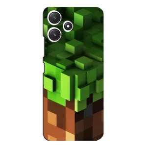 Чохол Майнкрафт на Xiaomi POCO M6 Pro (5G) (AlphaPrint) Minecraft (текстура Майнкрафт)