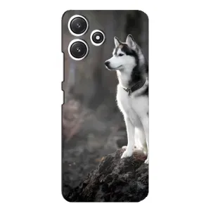 Чехол с Хаски для Xiaomi POCO M6 Pro (5G) - (AlphaPrint) (Верный пес)