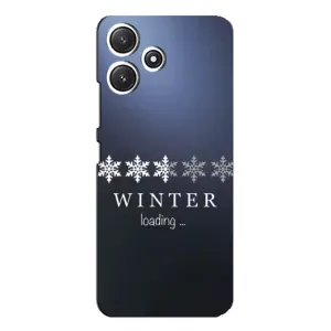 Зимние Чехлы для Поко М6 Про - прозрачный фон (Winter loading)