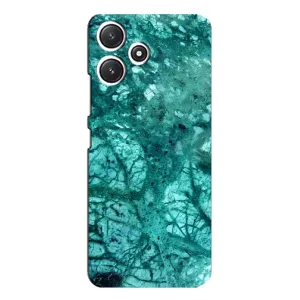 Мраморный чехол на Xiaomi POCO M6 Pro (5G) (VPrint) (Зеленый мрамор)