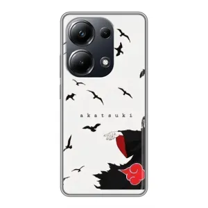 Чехлы на тему: Итачи Учиха для Xiaomi POCO M6 Pro (AlphaPrint) (Akatsuki)