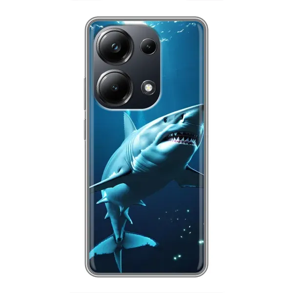 Чохол з принтом «Акула під водою» для Xiaomi POCO M6 Pro