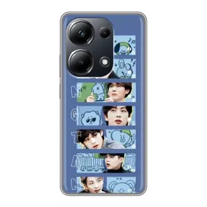 Чехлы BTS для Xiaomi POCO M6 Pro (AlphaPrint) (Bangtan)