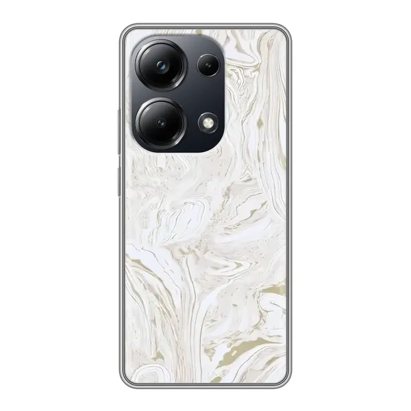 Чохол з принтом «Білий мрамор» для Xiaomi POCO M6 Pro