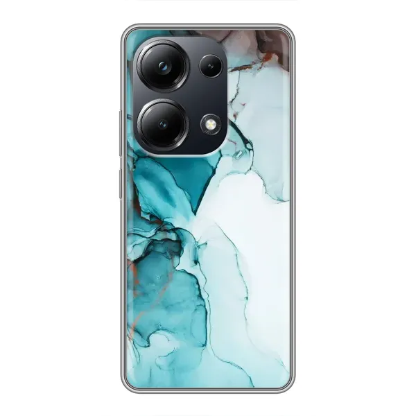 Чохол з принтом «Бірюзовий мрамор» для Xiaomi POCO M6 Pro Чохол з принтом «Бірюзовий мрамор» для Xiaomi POCO M6 Pro