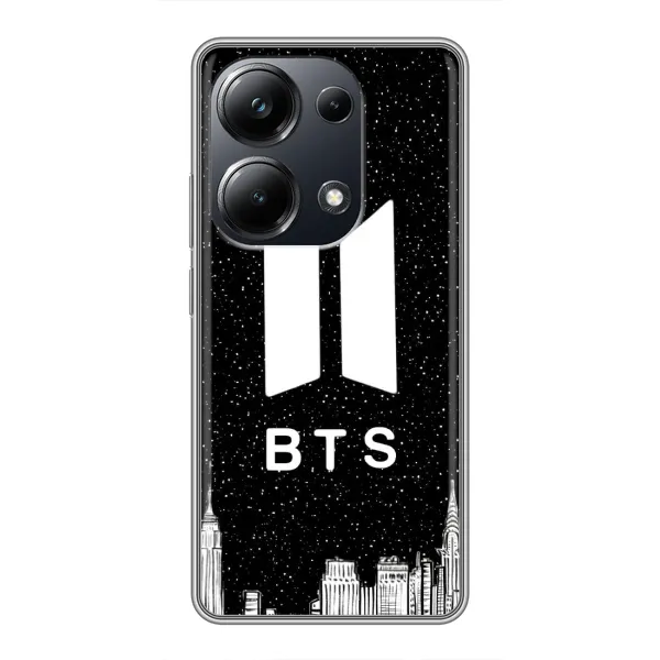 Чехол с принтом «БТС Лого» для Xiaomi POCO M6 Pro Чехол с принтом «БТС Лого» для Xiaomi POCO M6 Pro