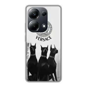 Чехлы VERSACE для Поко М6 Про (PREMIUMPrint) (Доберман Версаче)