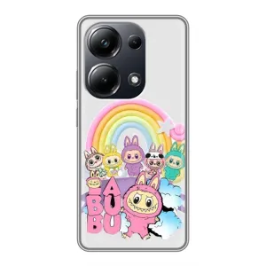 Чохол з Лабубу на Xiaomi POCO M6 Pro (Фон Лабубу)