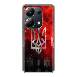 Украинские Чехлы для Xiaomi POCO M6 Pro с картинкой УПА (AlphaPrint) (ГЕРБ УПА)
