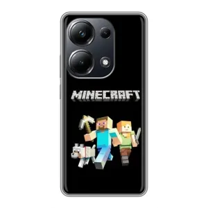 Чохол Майнкрафт на Xiaomi POCO M6 Pro (AlphaPrint) Minecraft (герої Minecraft)
