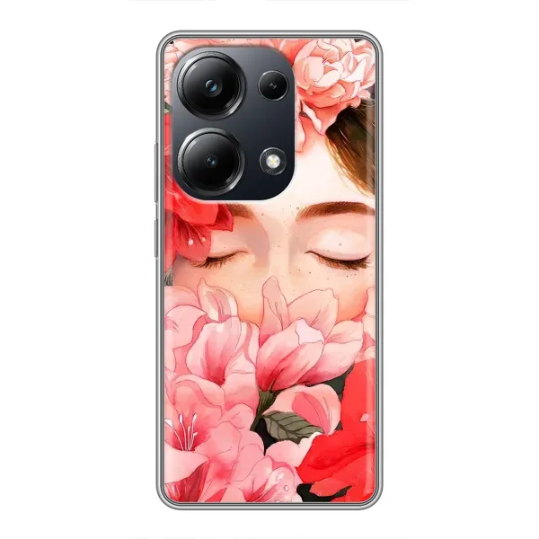 Чохол з принтом «Очі в квітах» для Xiaomi POCO M6 Pro