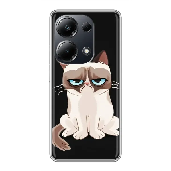 Чохол з принтом «Сумний кіт» для Xiaomi POCO M6 Pro