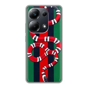 Чехлы ГУЧЧИ для Поко М6 Про (AlphaPrint) (Gucci змия)