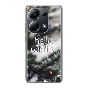 Новорічні, Святкові Чохли для Xiaomi POCO M6 Pro - 2024 год (Hello winter)