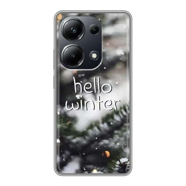 Чохол з принтом «Hello winter» для Xiaomi POCO M6 Pro Чохол з принтом «Hello winter» для Xiaomi POCO M6 Pro