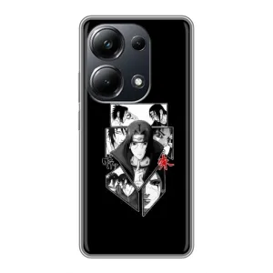 Чехлы на тему: Итачи Учиха для Xiaomi POCO M6 Pro (AlphaPrint) (коллаж Итачи)