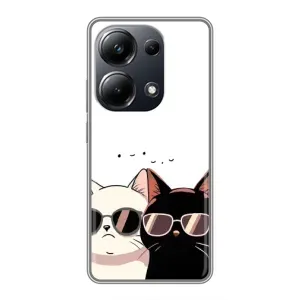 Чохол з малюнком кіт на Xiaomi POCO M6 Pro (Коти в окулярах)