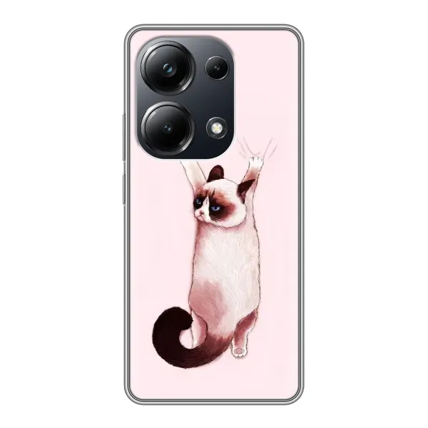Чохол з принтом «Котик падає» для Xiaomi POCO M6 Pro