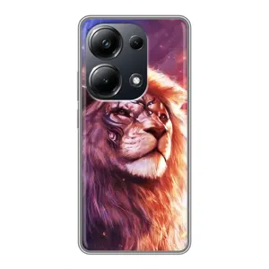 Чехол со Львом для Xiaomi POCO M6 Pro (VPrint) (Красочный Лев)