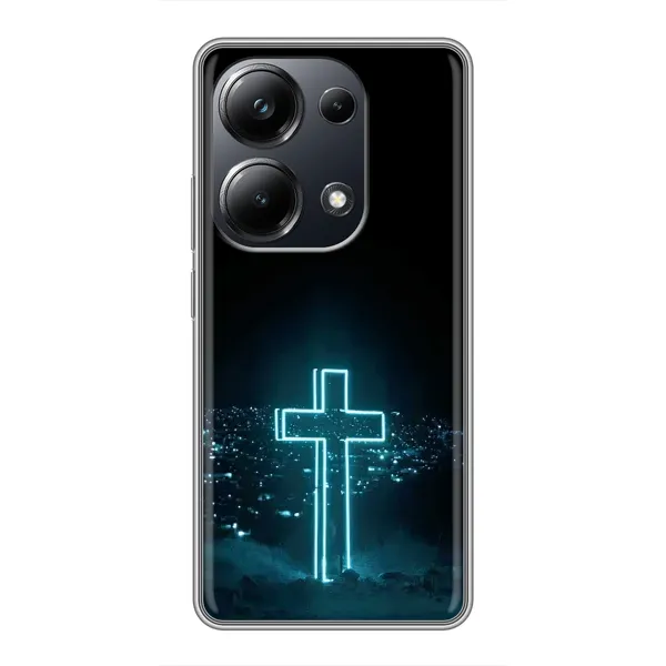 Чохол з принтом «Хрест і місто» для Xiaomi POCO M6 Pro